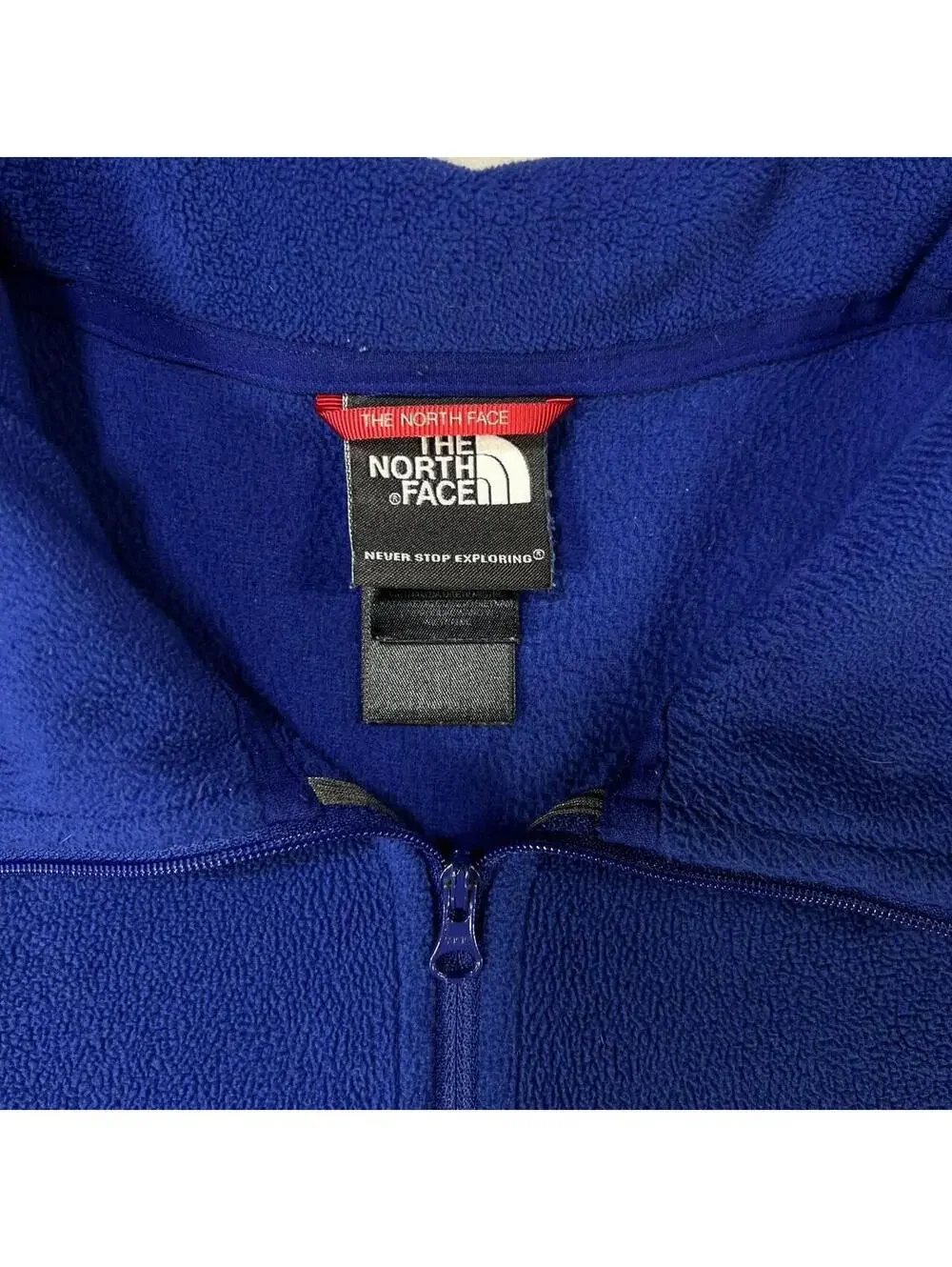 Y2K Blue The North Face Fleece Quarter Zip Sweater